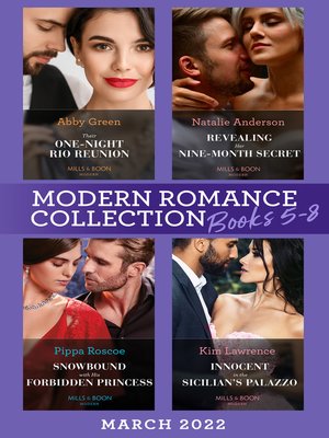 cover image of Modern Romance March 2022 Books 5-8